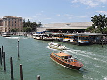 La stazione Centrale vista dal Canal Grande