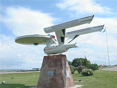 Enterprise replica in Vulcan, Alberta