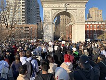 A vigil against anti-Asian violence in New York City on March 20, 2021 WSP Vigil for Asian Americans (51056486608).jpg