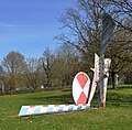 Stahlskulptur von Wolfgang Thiel, 1984