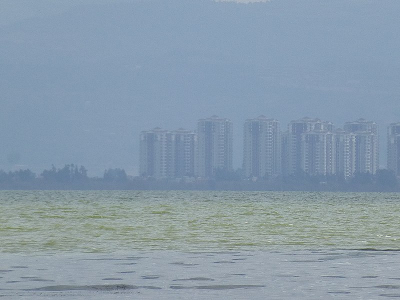 File:West shore of Dian Lake - P1350347 - rest stop south of Yanglingang.jpg