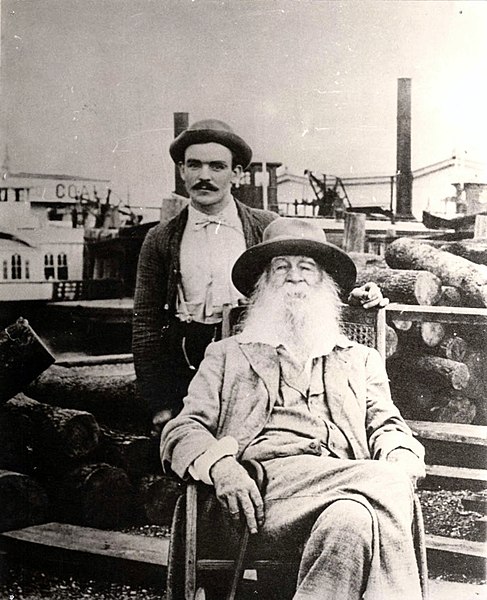 File:Whitman, Walt (1819-1892) and his male nurse Fritzenger..JPG