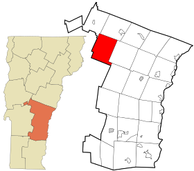 Windsor County Vermont incorporated and unincorporated areas Stockbridge highlighted.svg