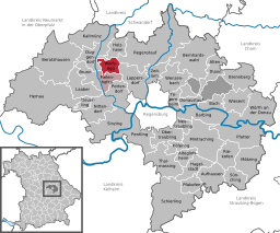 Läget för Wolfsegg i Landkreis Regensburg