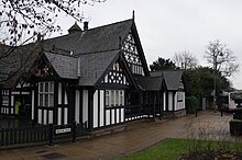 Worsley Court House, a Grade II listed building. Built in 1849 for Francis Egerton, it was originally the court leet and village hall.[34]