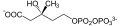 Deutsch: Struktur von (R)-5-Pyrophosphomevalonat English: Structure of (R)-5-diphosphomevalonate