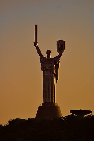 <i>Mother Ukraine</i> Monumental statue in Kyiv, Ukraine