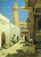 Алексей Боголюбов. Баку. Улица в полдень. 1861 год
