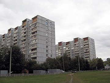 Casas típicas en la calle Dovzhenko