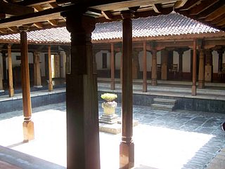 <span class="mw-page-title-main">Tulasi Vrindavana</span> Altar of tulasi plant in a Hindu courtyard
