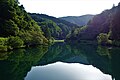 登山口の第二貯水池