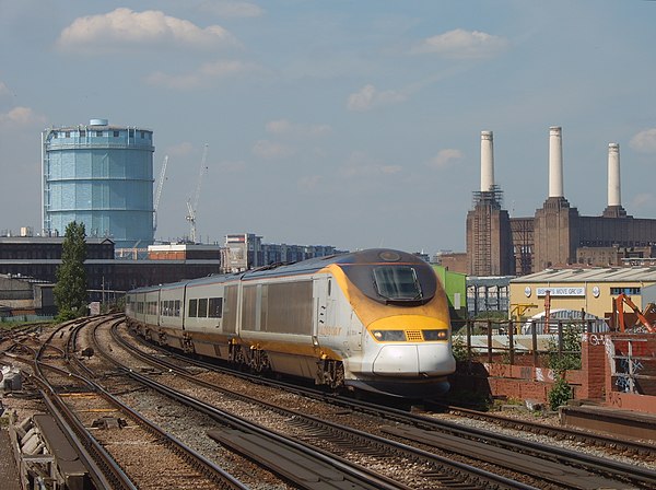 Before November 2007, when Eurostar trains were transferred from Waterloo to St Pancras, they passed by Wandsworth Road