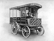 The first truck built at Leyland, 1896 1.5 tonne Steam Van.jpg