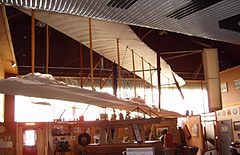 1903 Wright Flyer replica at the Lysdale Historic Hangar [1]