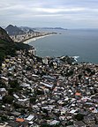 Aerial view of Vidigal