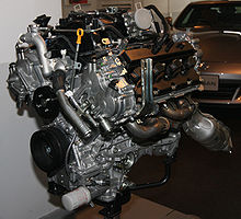 2008 Nissan VK50VE engine 2008 Nissan VK50VE engine front.jpg