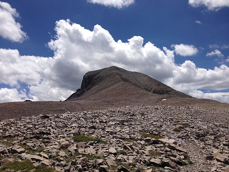 File:2013-07-14 12 19 40 View up towards Wheeler Peak from along the Wheeler Peak Summit Trail.jpg