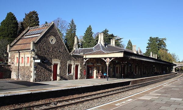 2018 at Great Malvern station - platform 1.JPG