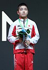 2019年世界ジュニア選手権での岡選手