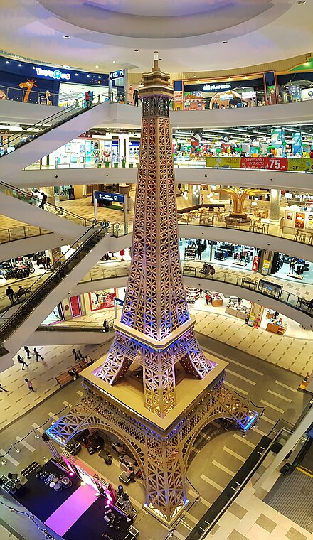 One of the halls inside Terminal 21 Shopping Mall