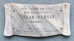 Oskar Werner – Gedenktafel