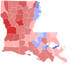 2023 Louisiana treasurer election results map by parish.svg