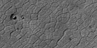 Close view of polygons, as seen by HiRISE under HiWish program