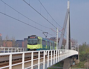Flugge tram op de Jutphaaske Brêge fan Utert-Westraven nei Nieuwegein-Zuilenstein