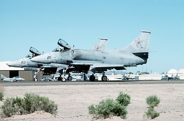 VFC-13 A-4Fs at NAS Fallon in June 1993