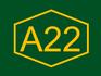 A22 Motorway shield))