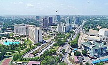 Un filmato con un drone del centro di Accra, Ghana.jpg