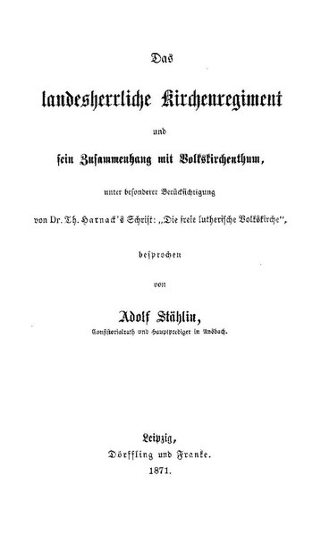 File:Adolf von Stählin - Das landesherrliche Kirchenregiment.pdf