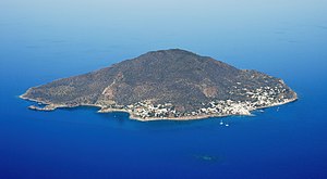 Panarea von Südosten aus der Luft gesehen