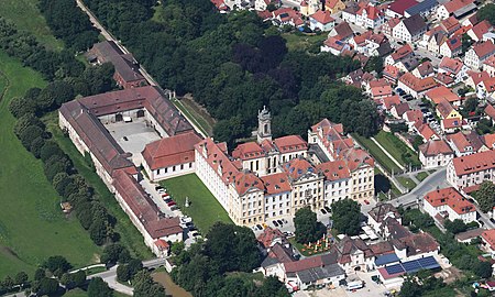 Aerial image of the Ellingen Residence