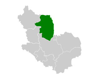صورة لخريطة محافظة خيبر نسبةً لمنطقة المدينة المنورة