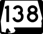 State Route 138 маркер