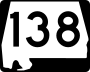 State Route 138 marker