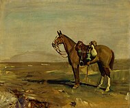 アルフレッド・マニングス 「パターソン准将の牝馬、ペギー」(19世紀末)