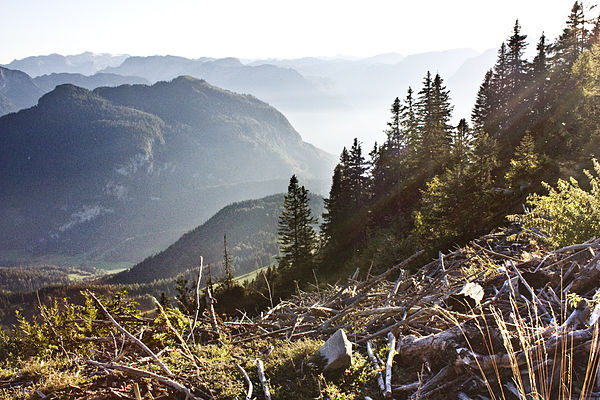 Typical Salzburg Alpine landscape near Sankt Koloman