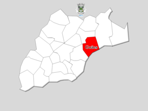Localização no município de Amares