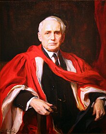 Oil portrait (1913) of United States Secretary of State Frank B. Kellogg in McGill doctoral gown originally made of Russell cord Ambassador Frank B. Kellogg, by Philip Alexius de Laszlo, 1925.jpg