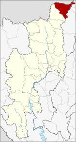 Amplasarea districtului în provincia Chiang Mai