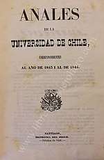 Miniatura para Anales de la Universidad de Chile