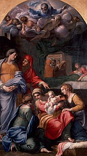 <i>The Birth of the Virgin</i> (Annibale Carracci) Painting by Annibale Carracci