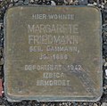 Ansbach Stolperstein Friedmann, Margarete.jpg