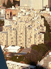 US Embassy Housing Compound in Roppongi-Nichome Apartment complex for US embassy employees Roppongi Tokyo.jpg