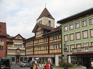 Hirschenplatz, à Appenzell.