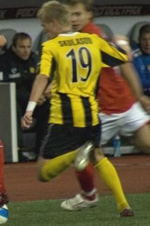 Ari Freyr Skulason has played 120 Superettan matches for Hacken and GIF Sundsvall. Ari Freyr Skulason.jpg