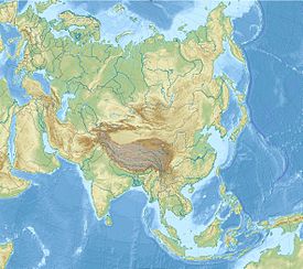 아시아에서의 포양호(파양호)의 위치