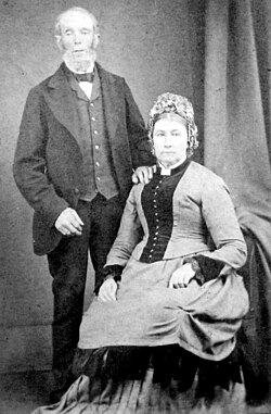 Avis Crocombe és férje, Benjamin Stride 1886-ban